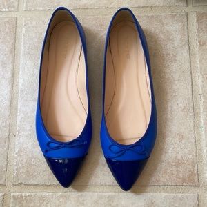 WORN ONCE Blue J.Crew ballet flats